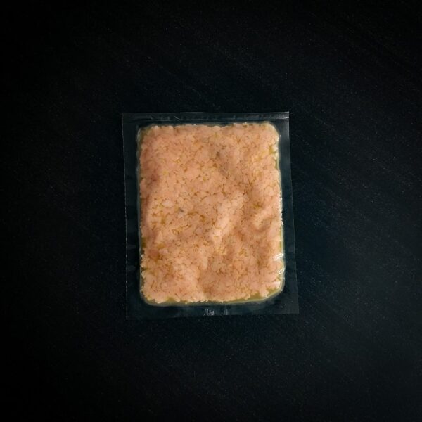 Salmone battuto al coltello (tartare)